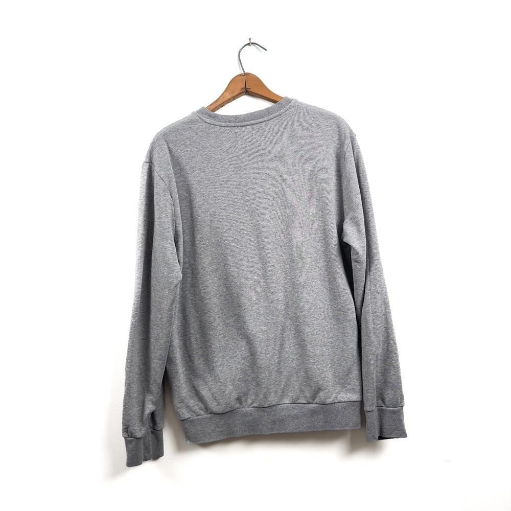 INIMIGO Mens Gray Organic Cotton Heart Embroidered Sweatshirt Size L - Picture 2 of 7
